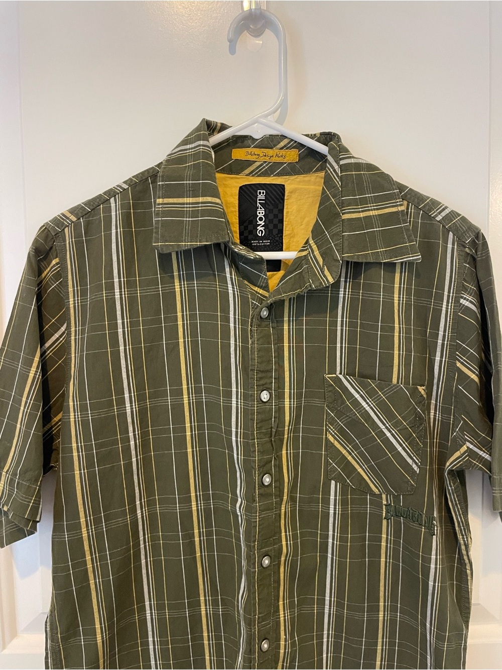 Vintage Billabong Y2K Plaid Button-Up